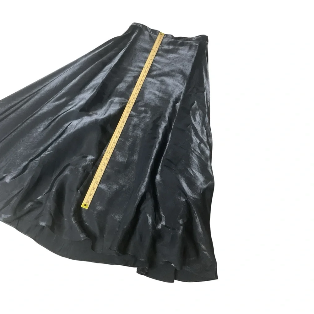 JS Collections Black Two Piece Evening Set Zip Top & Maxi Skirt Size 12 - Picture 11 of 13